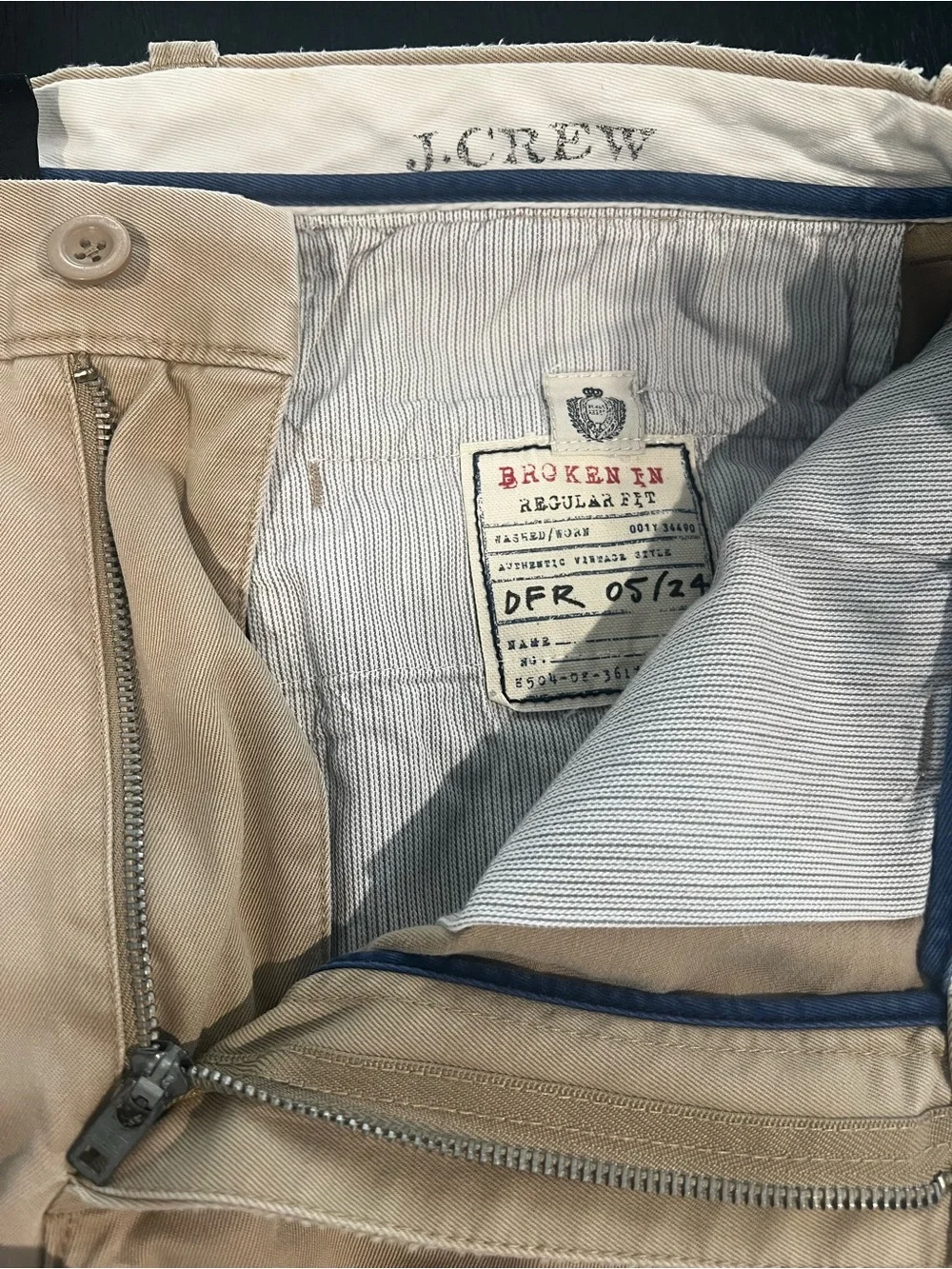 J. Crew Men's Tan Flat-Front Cotton Shorts